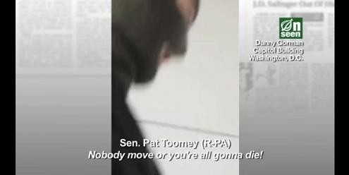 Toomey "appears" in Onion hostage-taking story