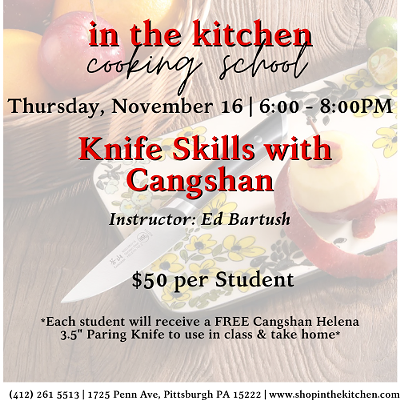 Knife Skills Class with Cangshan's, Ed Bartush