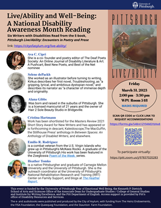 "Live/ability and Well-Being: A National Disability Awareness Month Reading"