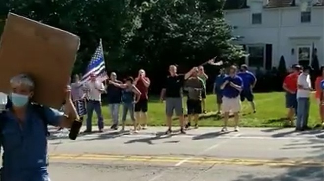 Man at pro-police counter protest shouts “kill transgenders” at Black Lives Matter rally in suburban Pittsburgh
