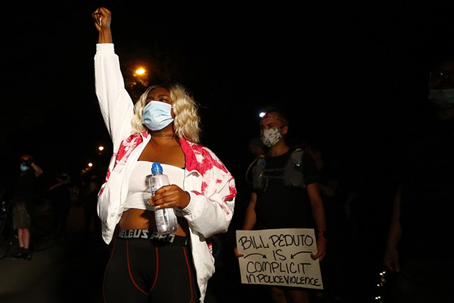 PHOTOS: Pittsburgh Police use tear gas, projectiles against protest that began at Peduto's house