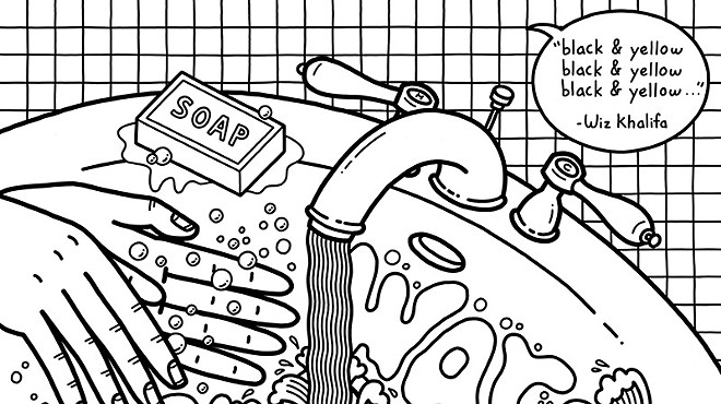 Pittsburgh Pandemic Coloring Page: Warsh Your Hands