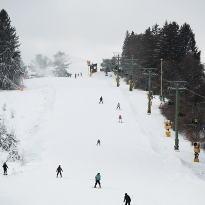 Pittsburgh's first snowfall attracts skiers and snowboarders to Boyce Park Ski Slopes