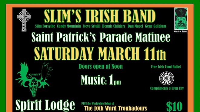 St. Patrick's Parade Day Matinee with Slim's Irish Band!