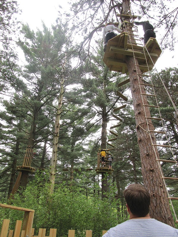 The new Go Ape! adventure course in North Park delivers a tree-top work-out