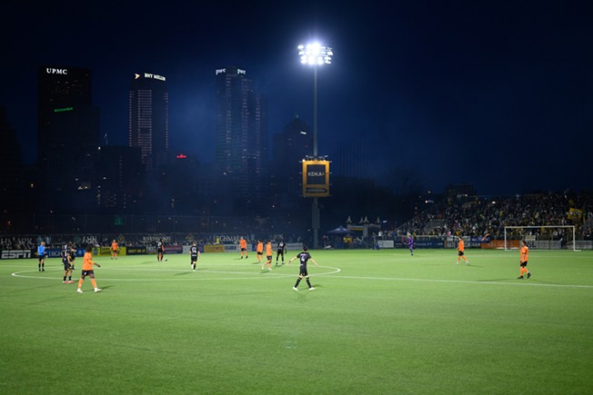 The Pittsburgh Riverhounds kick off their home opener