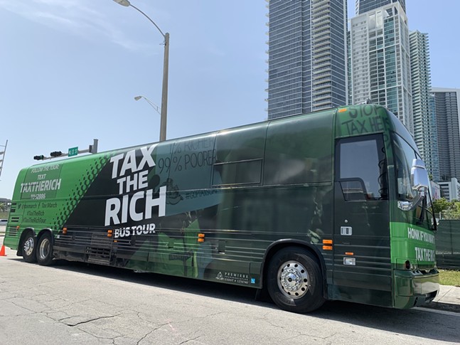 Tax the Rich Bus Tour comes to Schenley Plaza on Tuesday