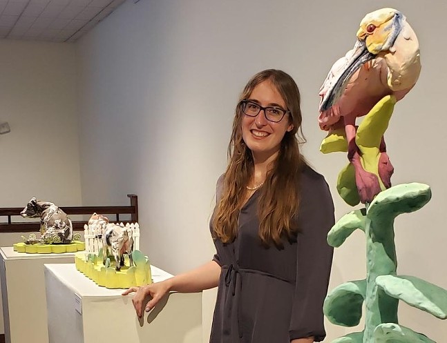 Sweetwater Center for the Arts has a cow with animal-focused exhibition by Katie Stone