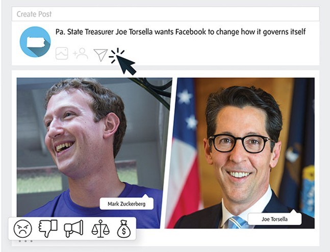 Pa. Treasurer Joe Torsella renews calls for Mark Zuckerberg’s ouster as Facebook board chair