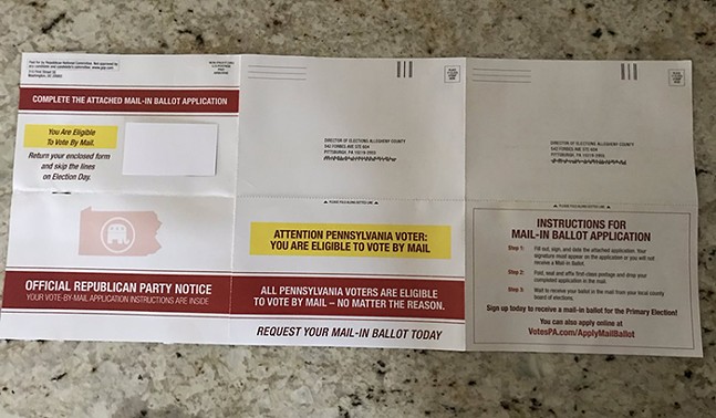 Trump said vote-by-mail was 'corrupt,' but the RNC is sending Pa. voters mail-in ballot applications