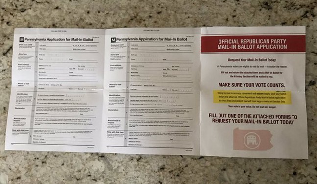 Trump said vote-by-mail was 'corrupt,' but the RNC is sending Pa. voters mail-in ballot applications (2)