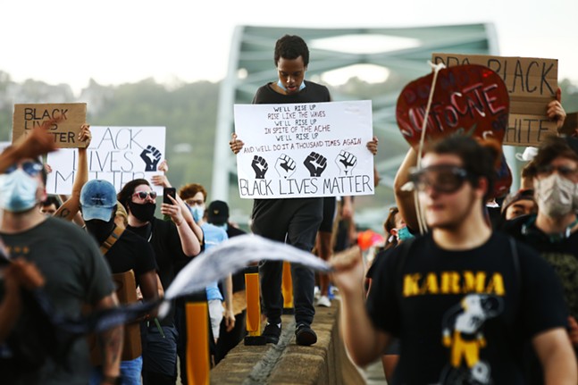 Photos: Peaceful protest travels miles through Pittsburgh on sixth consecutive day of Black Lives Matter demonstrations (16)