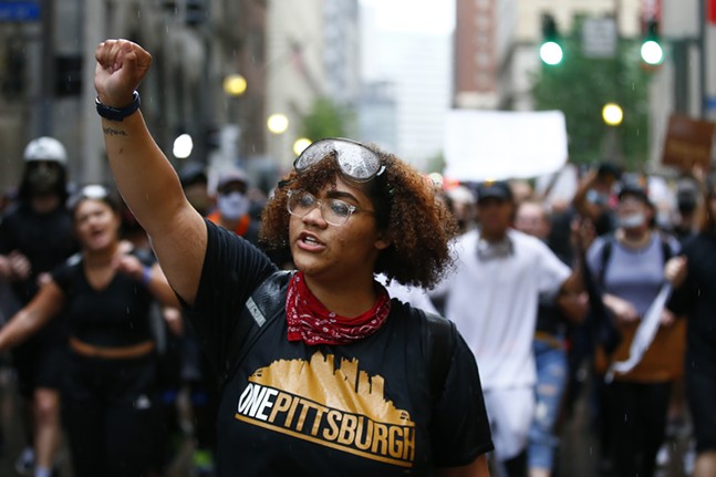 Photos: Peaceful protest travels miles through Pittsburgh on sixth consecutive day of Black Lives Matter demonstrations (19)