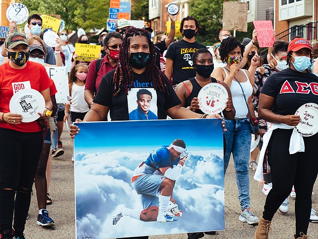 PHOTOS: March for justice in honor of Duquesne University student Marquis Jaylen Brown