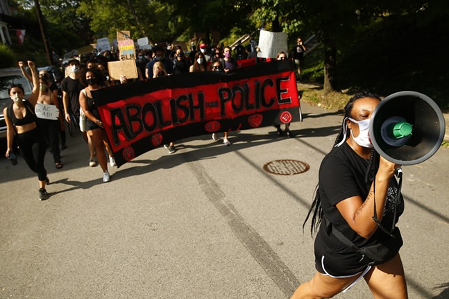 PHOTOS: Protesters respond to marshal's arrest with march to Mayor Peduto's home