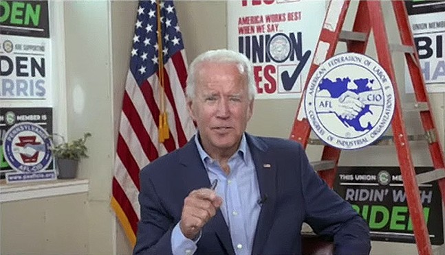 Joe Biden during Pa. campaign stop: "I’m going to be the strongest labor president we’ve ever had"