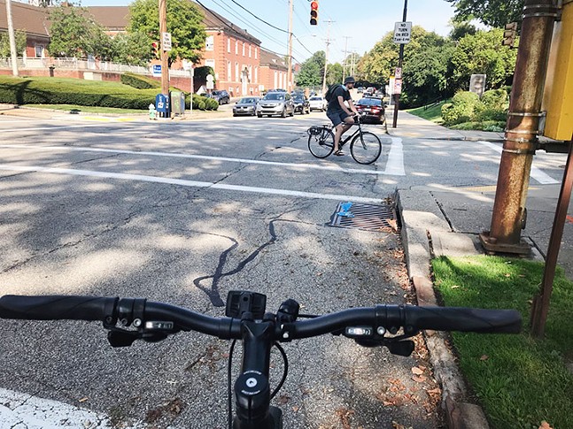 Strassburger, advocates call for bike-infrastructure improvements to Ellsworth Avenue following cyclist hit by driver