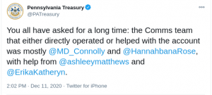 Pa. Treasury Twitter account has shut down, leaving legacy of snarky, relatable PR