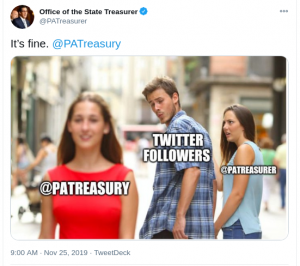 Pa. Treasury Twitter account has shut down, leaving legacy of snarky, relatable PR