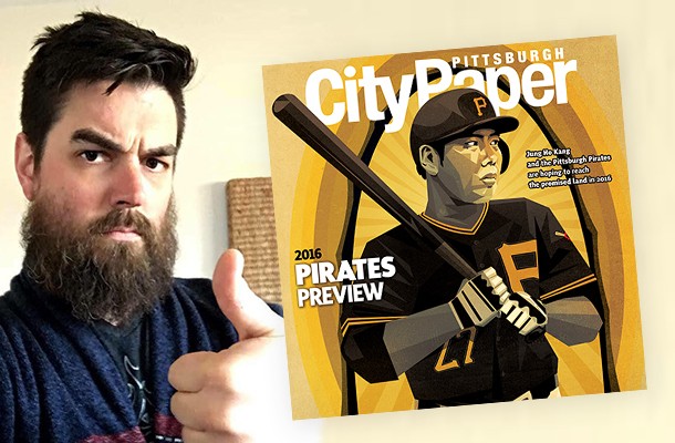 A conversation with this week’s Pittsburgh City Paper Pirates Preview cover artist Joshua Gragg