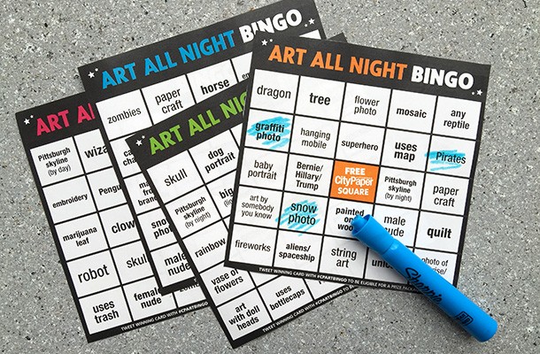 Play Art Bingo at Lawrenceville’s Art All Night and win a City Paper prize pack
