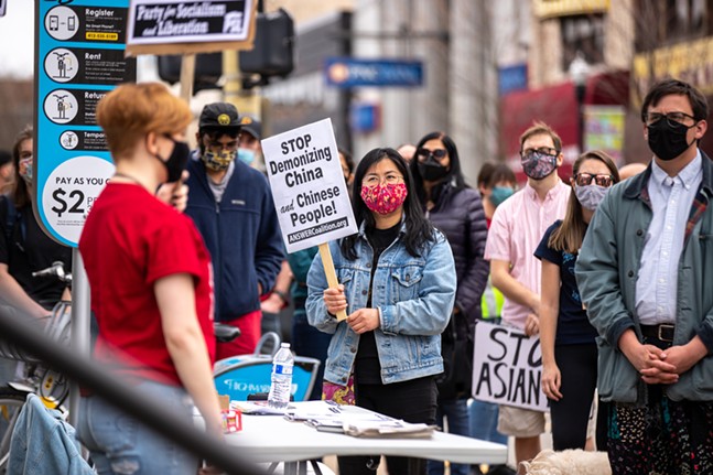 PHOTOS: Pittsburghers gather for Stop Anti-Asian Violence, Stop China-Bashing protest