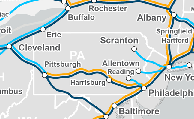 Pa. would see several new and enhanced train service under Amtrak’s 2035 vision plan