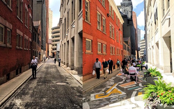 Downtown Pittsburgh’s Strawberry Way named  favorite 'Street Transformation'