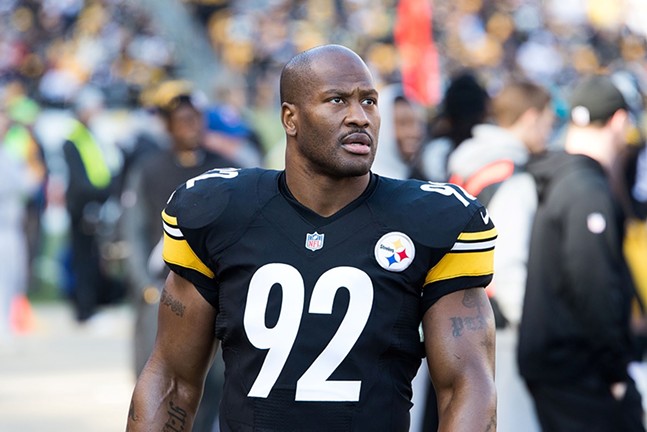 Former New England Patriots offensive lineman calls Pittsburgh Steeler James Harrison's level of play at age 38 'impressive'