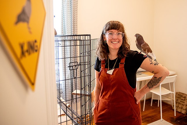 Meet Pittsburgh’s pigeon whisperer: Kim Garrett