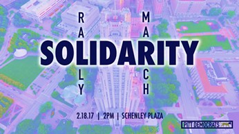 Solidarity rally and march tomorrow in Pittsburgh's Schenley Plaza