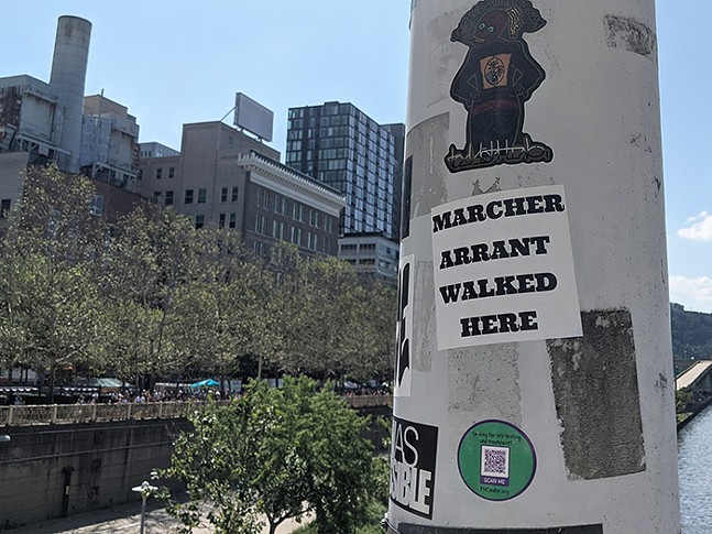 Who is Marcher Arrant and why did he walk all over Pittsburgh?