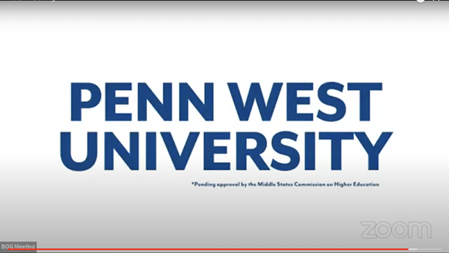 Pa. state university system announces new name for western regional campus