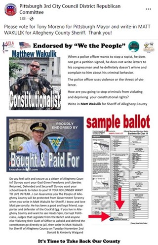 Local GOP committees ask voters to write-in controversial, extremist militia leader for Allegheny County Sheriff (3)