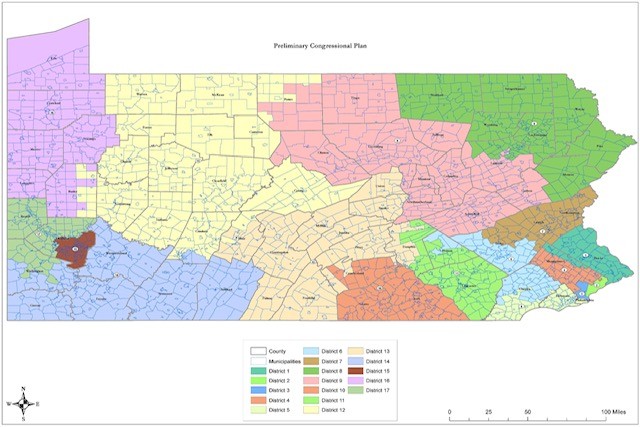 Pa. House GOP submit draft congressional map for redistricting plan