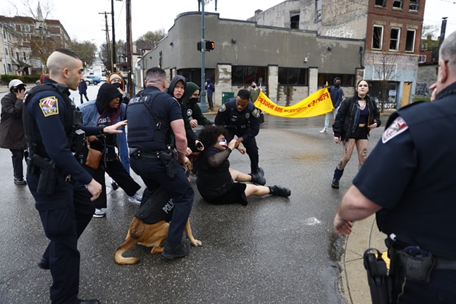 Wilkinsburg officer strikes protester during demonstration against police brutality