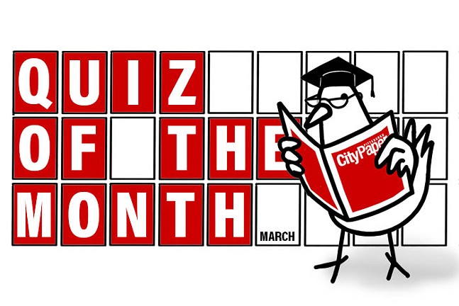 The Big Fat Pittsburgh City Paper Quiz of the Month