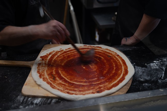 Italian Village Pizza has sold 100 million pizza slices. Yes, you read that right