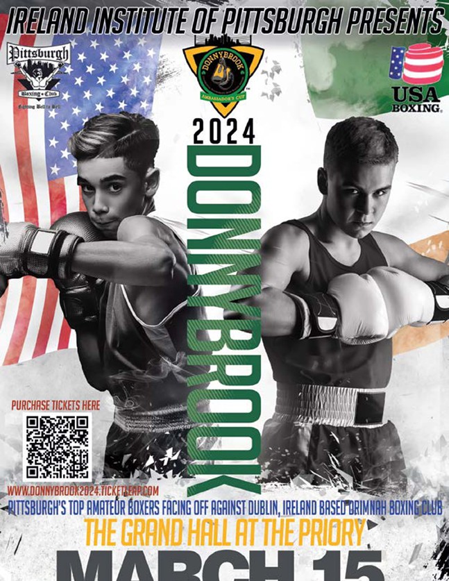 A poster highlighting the upcoming Donnybrook Match with event details