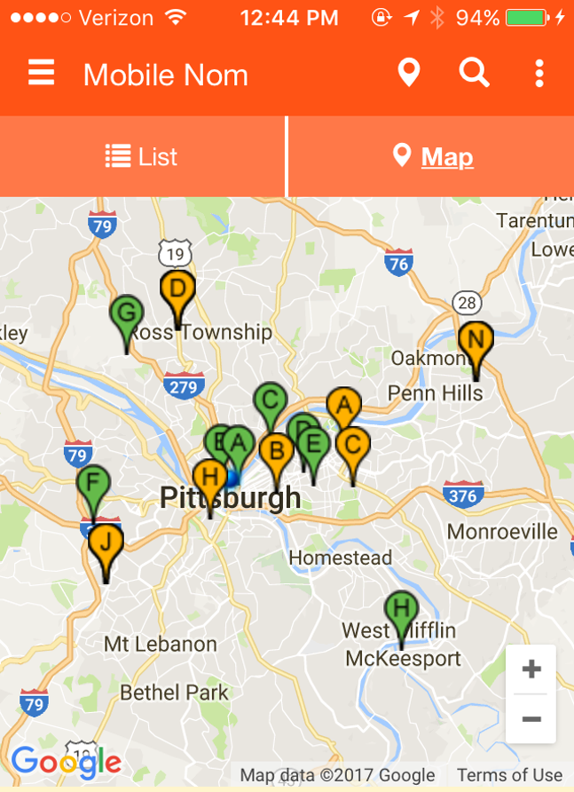 Two Pitt students working at Radio Shack built an app that tracks food trucks in real time