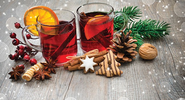 Nothing says holiday cheer like a pot of mulled wine