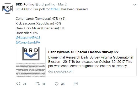 Beware of a fake poll circulating about the special election for Pennsylvania’s 18th Congressional District
