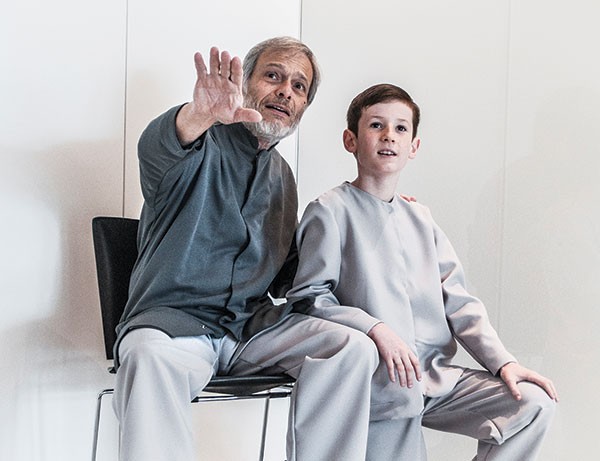 Ken Lutz (left) and Will Sendera in Prime Stage’s The Giver