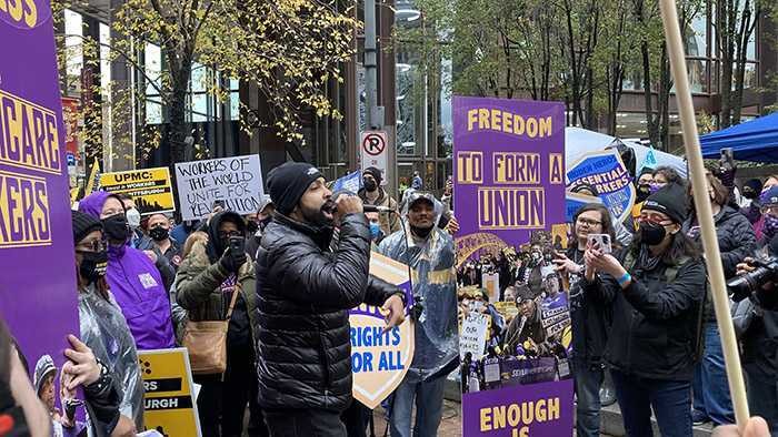 UPMC workers go on one-day strike demanding better wages and right to unionize Labor | Pittsburgh | Pittsburgh City Paper