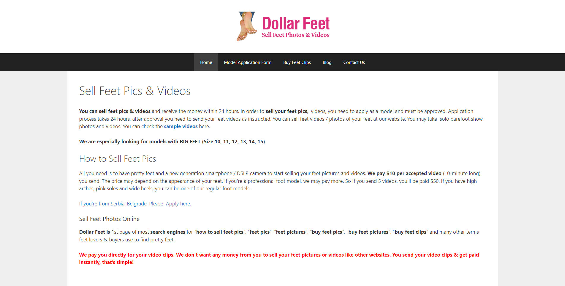 Buy & Sell Feet Pics & Vids Online!