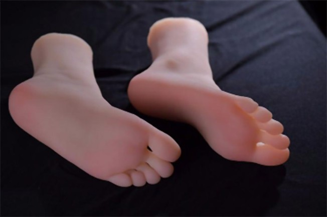 Real Skin Texture Female Silicone Mannequin Foot Display Shoes
