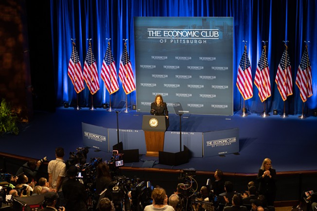 Vice President Kamala Harris speaks at CMU