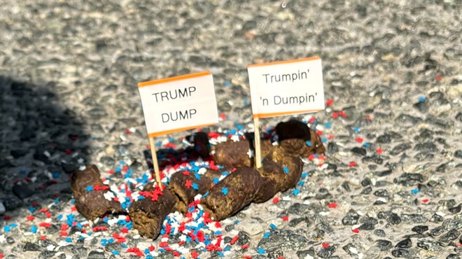 Who is behind the ‘Trump Dumps’ that keep appearing Downtown?