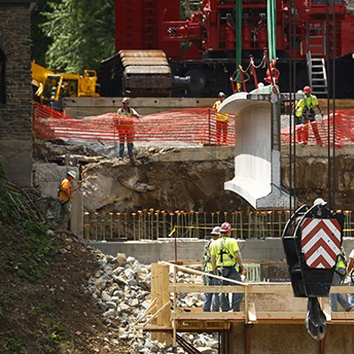 Work begins on collapsed Fern Hollow Bridge rebuild