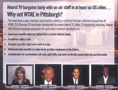 WTAE reporters, anchors take labor dispute to the public